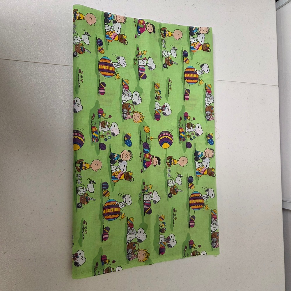 Peanuts Snoopy Easter Scenic Fabric 3 Yards x 44" Green Springs Creative CP45433